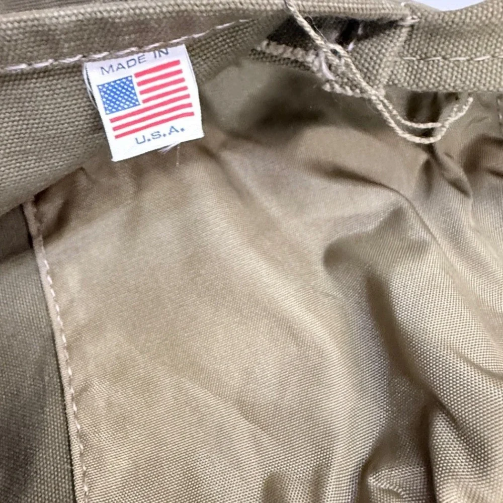 Duluth Pack Duluth Minn Vintage Canvas Leather Scout Backpack Olive Green USA